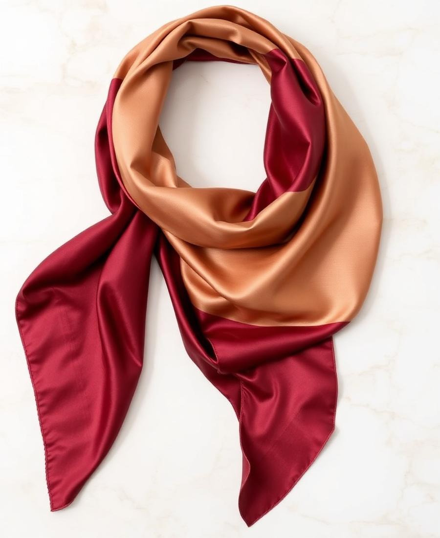 Alma Silk Scarf — Scarves in Burgundy