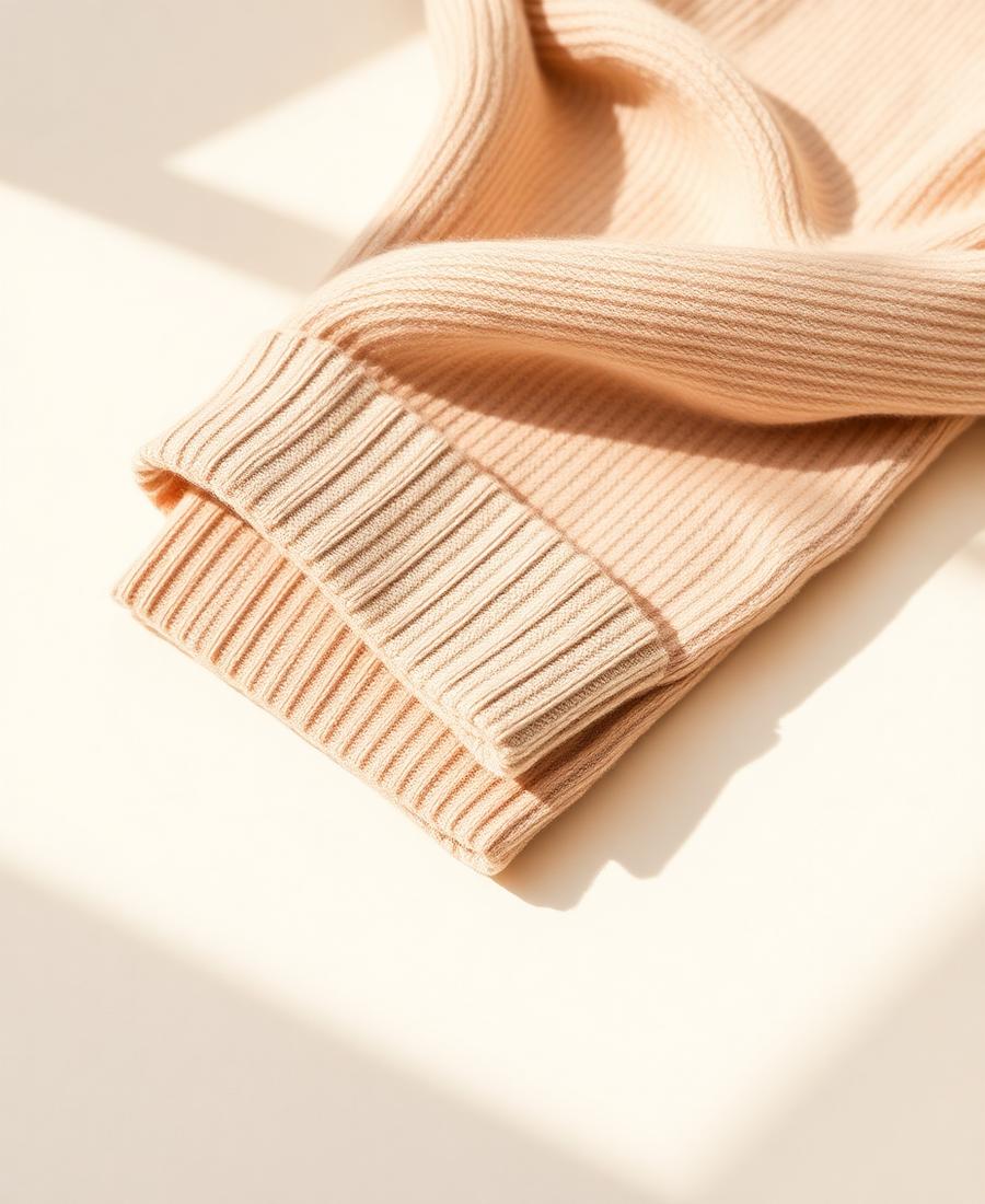 Soleil Cashmere Knit — Knitwear in Sand