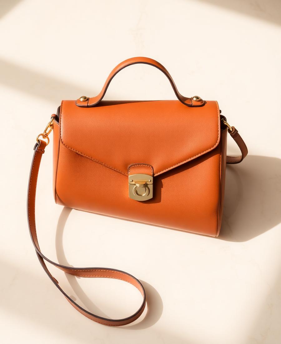 Voyage Leather Bag — Bags in Cognac
